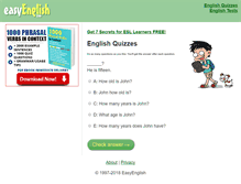 Tablet Screenshot of easyenglish.com